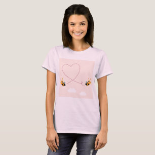 Wedding artistic t-shirt with Bees