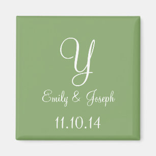 Wedding Asparagus Cute Monochromatic Magnet