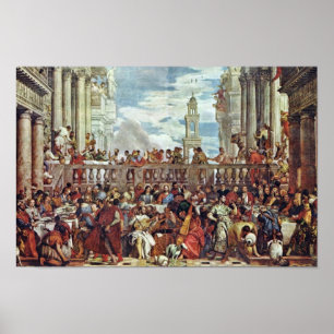 Wedding At Cana By Veronese Paolo (Best Quality) Poster