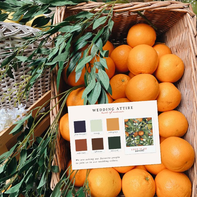 Wedding Attire | Citrus Colour Palette Invitation (Creator Uploaded)