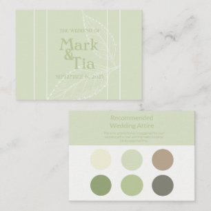 Wedding Attire Enclosure Card