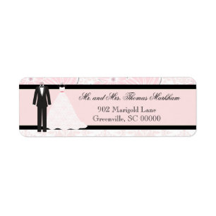 Wedding Attire Personalised Address Labels