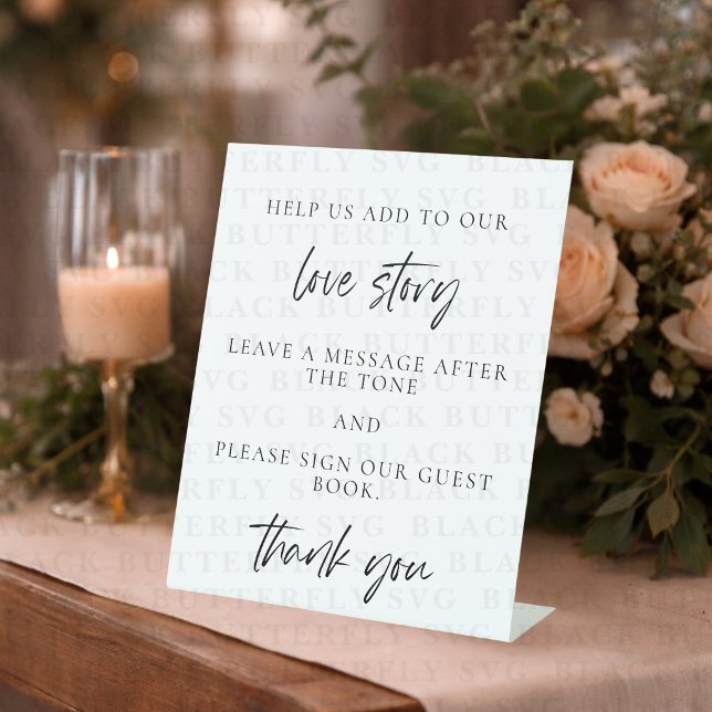 Wedding Audio Guest Book Sign | Minimalist Wedding (Creator Uploaded)