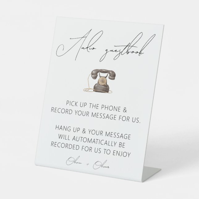 Wedding audio guestbook sign (Front)