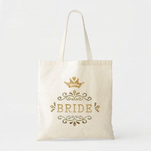 wedding, bachelorette party, gold party, glitter, tote bag