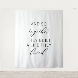Wedding Backdrop Banner Tapestry