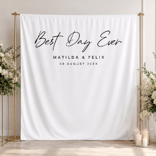 Wedding Backdrop Step & Repeat Photo Booth Tapestry