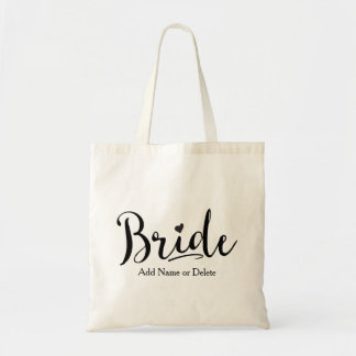Wedding Bag for Bride Tote Budget Canvas Tote Bag