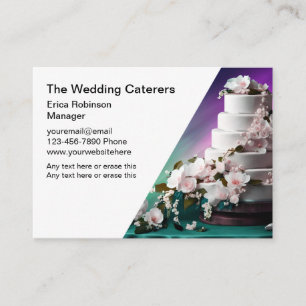 Wedding Bakery Caterer Business Cards