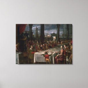Wedding banquet canvas print