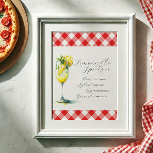 Wedding Bar Sign Limoncello Spritzer Recipe