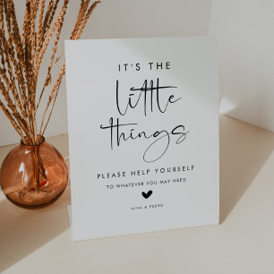 Wedding Bathroom Basket Pedestal Sign