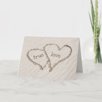 Wedding Beach Hearts in Sand