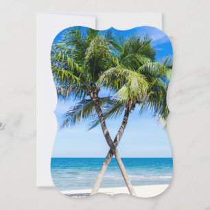Wedding Beach Palm Trees Destiny's Destiny Invitation