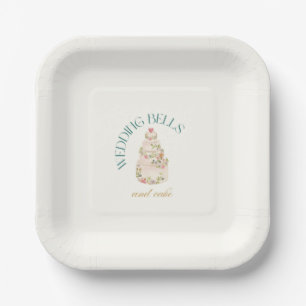 Wedding Bells And Cake   Cake Desserts Appetizers  Paper Plate