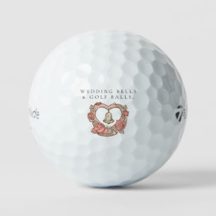 'Wedding Bells & Golf Balls' Wedding Favour Gift  Balls