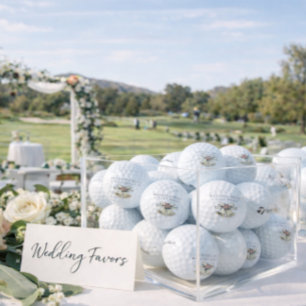 'Wedding Bells & Golf Balls' Wedding Favour Gift Balls