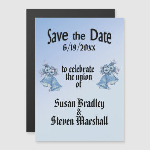 Wedding Bells Save the Date Magnetic Invitation