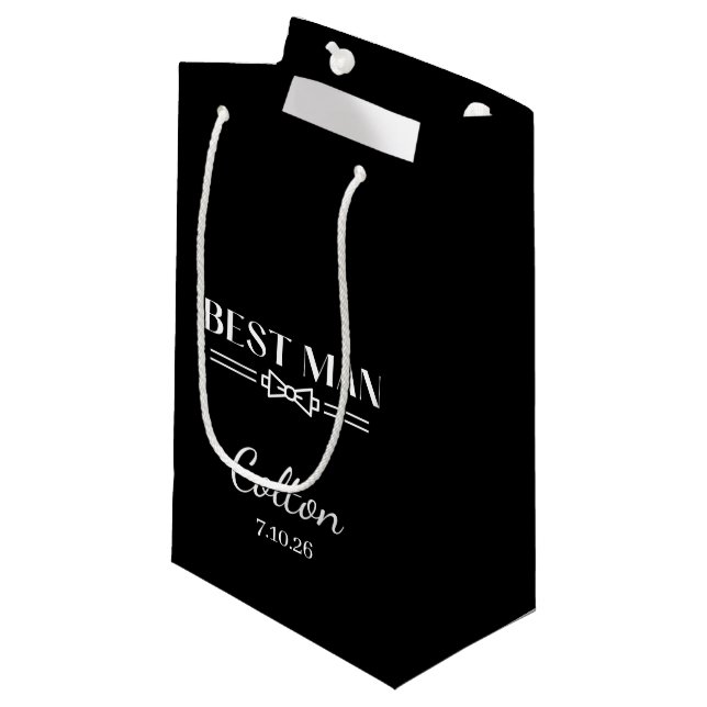 Wedding Best Man Gift Bag (Front Angled)