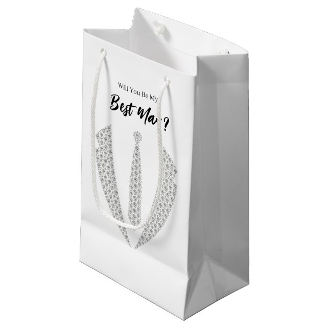 Wedding Best Man Gift Bag (Front Angled)