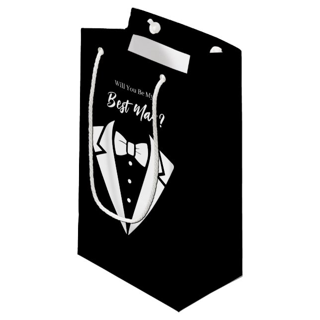 Wedding Best Man Gift Bag (Front Angled)