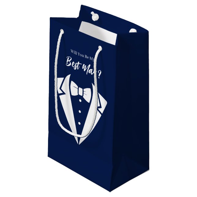 Wedding Best Man Gift Bag (Front Angled)