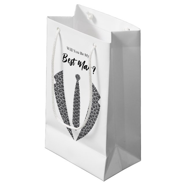 Wedding Best Man Gift Bag (Front Angled)
