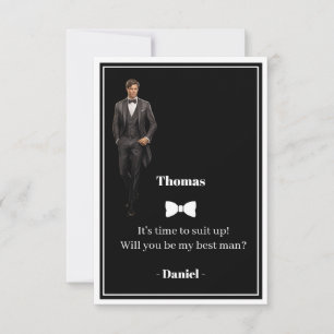 Wedding Best Man Invitation