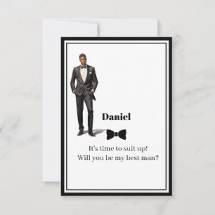 Wedding Best Man Invitation