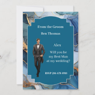 Wedding Best Man Invitation
