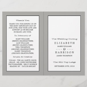 Wedding Bi-fold Program
