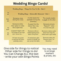 Wedding BINGO! Game for Guests