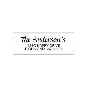 Wedding Black and White Modern Theme Self-inking Stamp