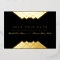 Wedding Black Geometric Gold Save the Date