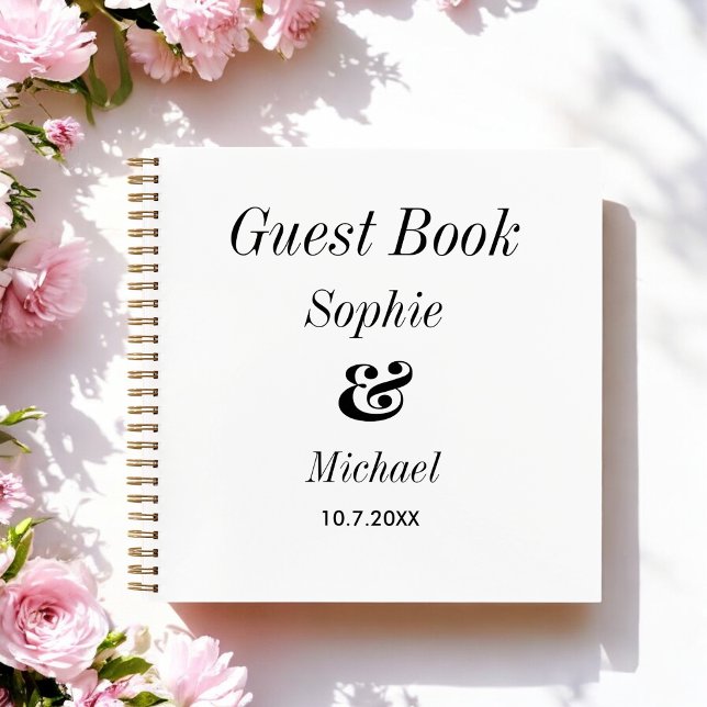 Wedding Black White Guest Book (Creator Uploaded)