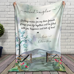 Wedding Blanket for a Friend on Her Wedding 