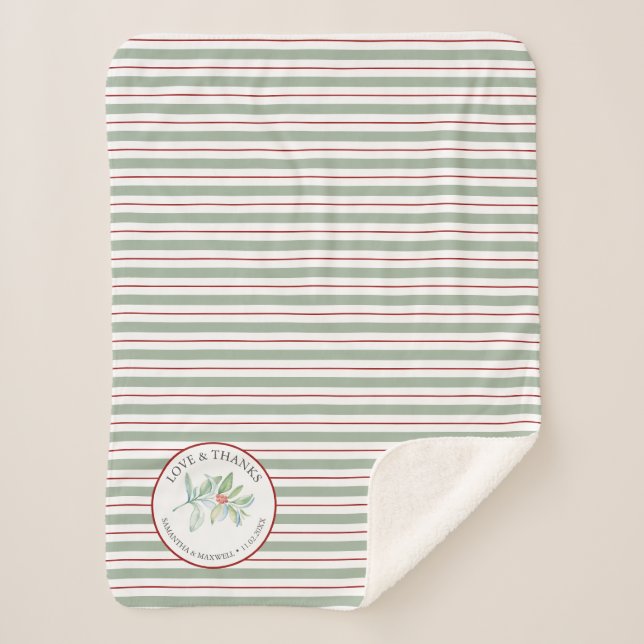 Wedding Blankets for Guest Winter Weddings Favours (Front)