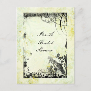 Wedding Bliss bridal invitation Postcard