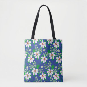 Wedding Bliss: Floral Invitation Background Tote Bag