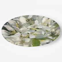 Wedding Blossoms 9" Paper Plates