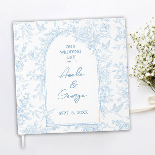 Wedding Blue and White French Toile Guest Book