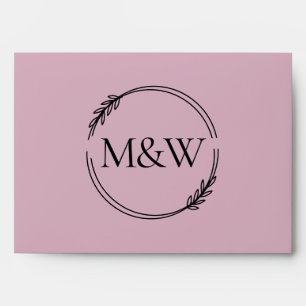 Wedding Blush Pink Invitation Colour Palette Envelope