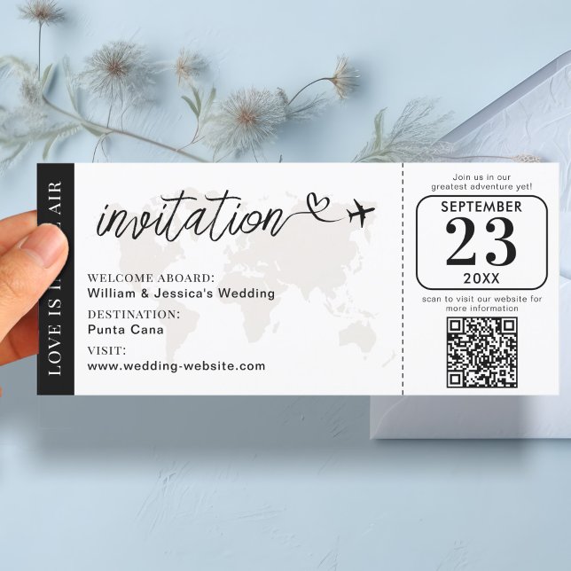 Wedding Boarding Pass Invitation (Creator Uploaded)
