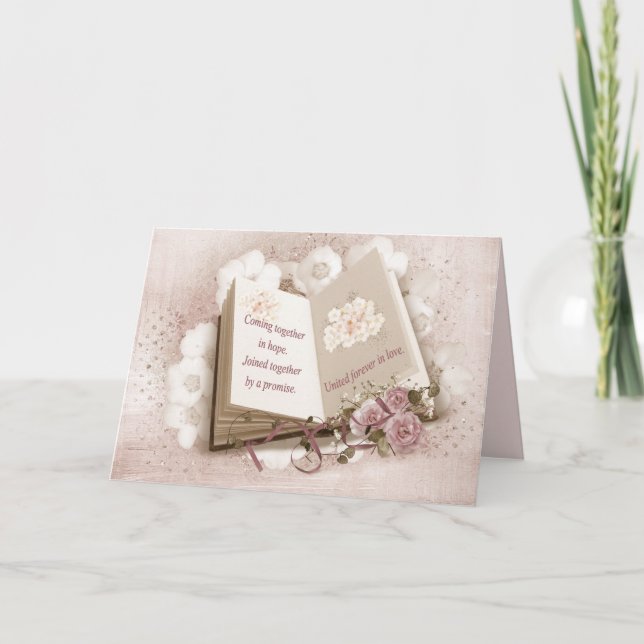 Wedding Book with Quote Card (Front)