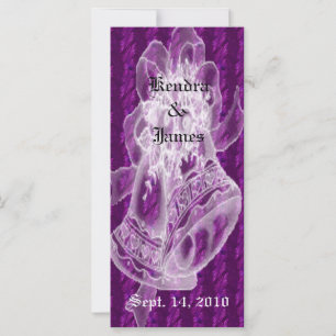 Wedding Bookmarks Favours Purple Bells