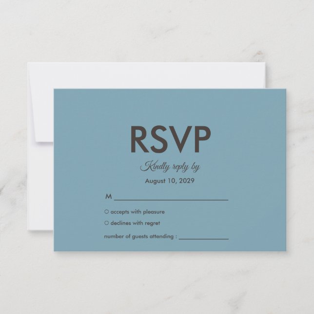 Wedding Botanical Vintage | Curated Floral Palette RSVP Card (Front)