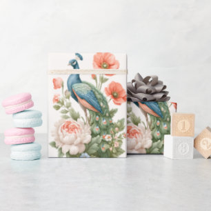 Wedding Botanical Vintage Elegant Gift Detail Wrapping Paper