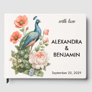 Wedding Botanical Vintage Elegant Guest Message Book