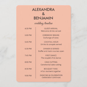 Wedding Botanical Vintage   Elegant Wedding  Programme