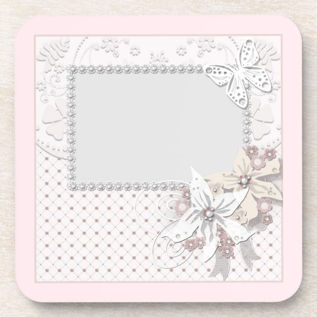 Wedding bouquet coaster (Front)